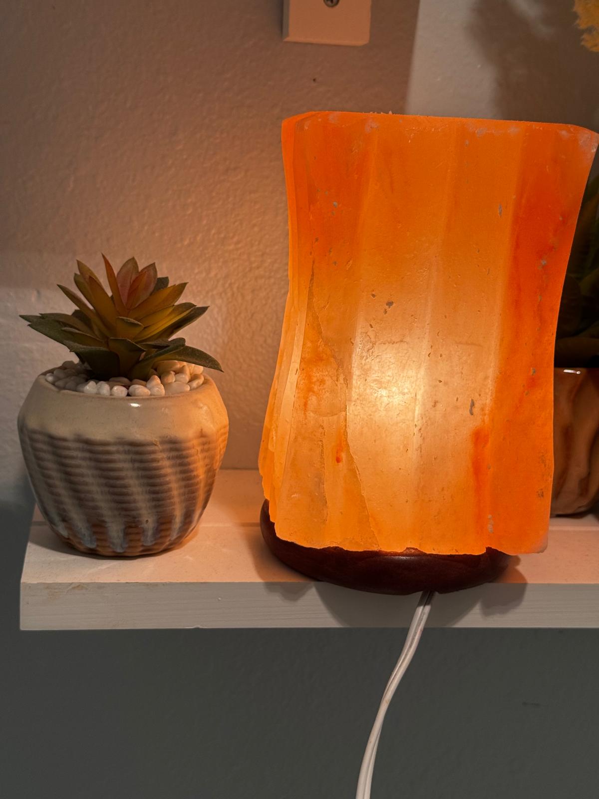 Pink Therapeutic Salt Lamp Air Purifier