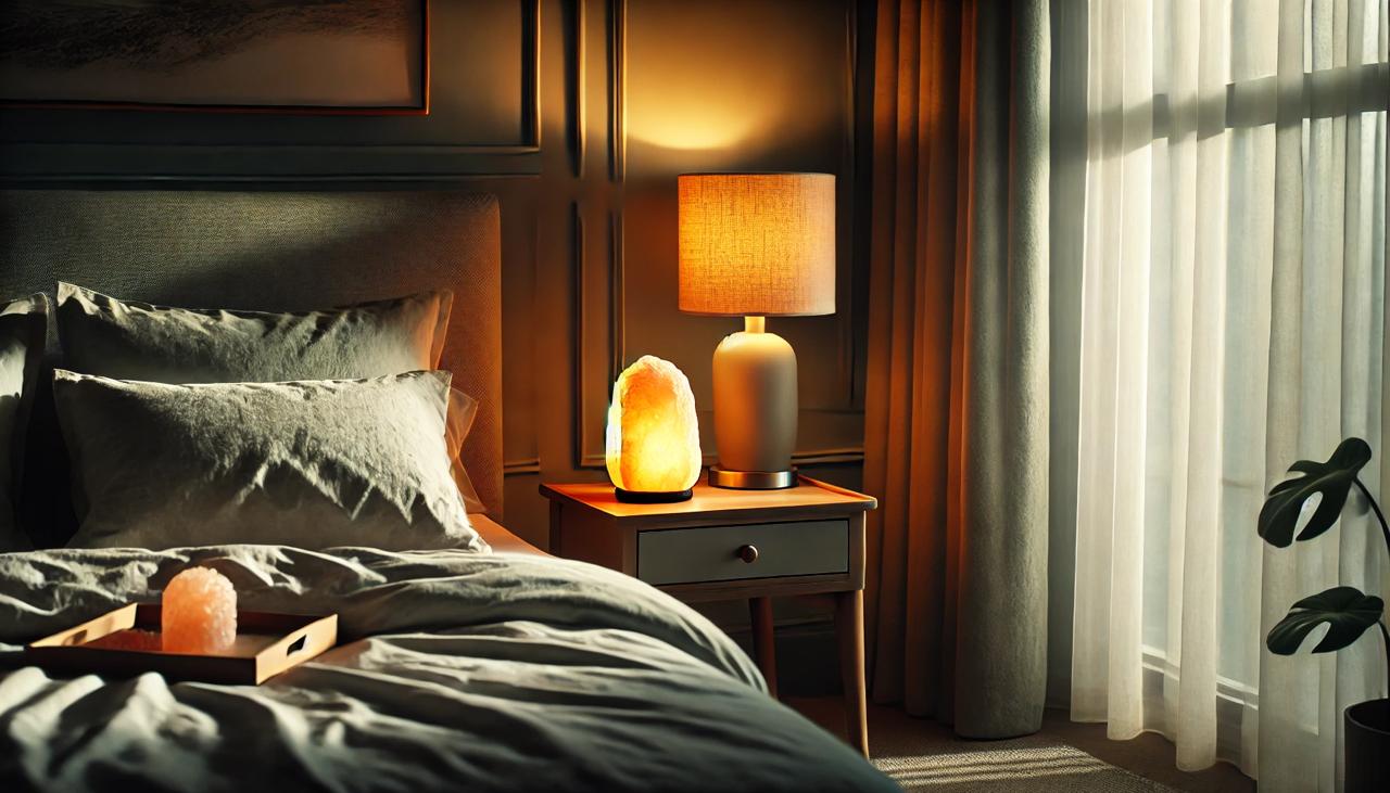 side table Therapeutic Salt Lamp Air Purifier