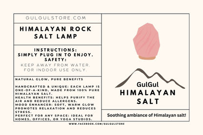 Himalayan Salt Lamp - Natural Air Purifier & Ambient Light | Gulgul Store