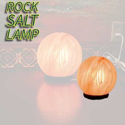 Himalayan Pink Rock Salt Lamp - Round Design