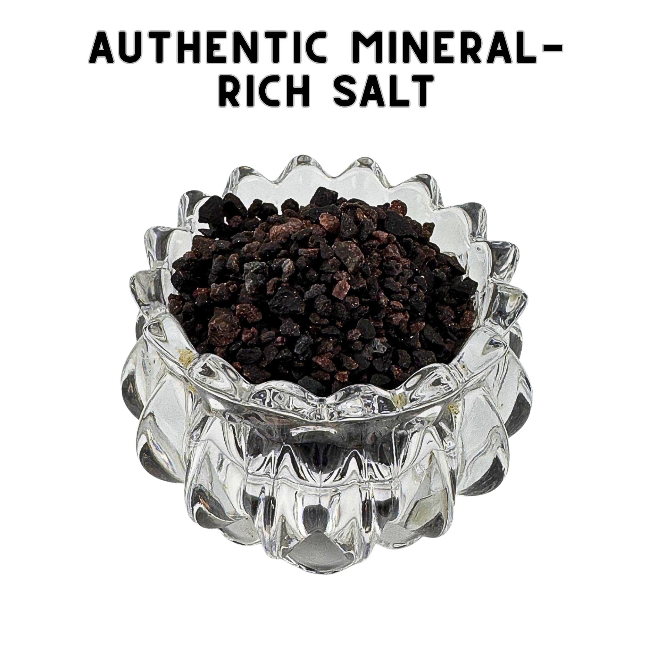 Coarse Black Himalayan Salt 2 Lb | Kala Namak Rock Salt for