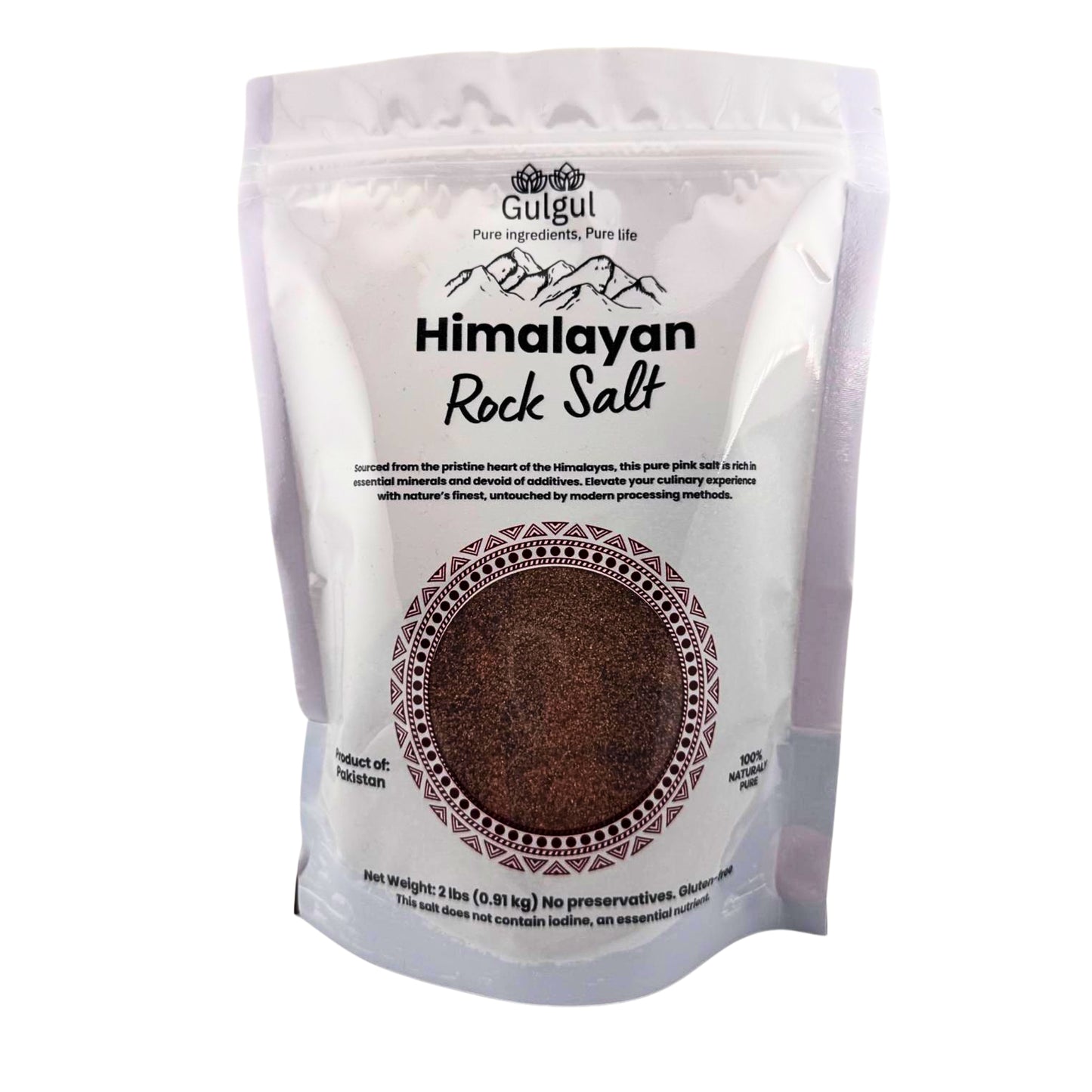 Black salt fine Himalayan kala namak in bowl showing pinkish-purple fine grain texture