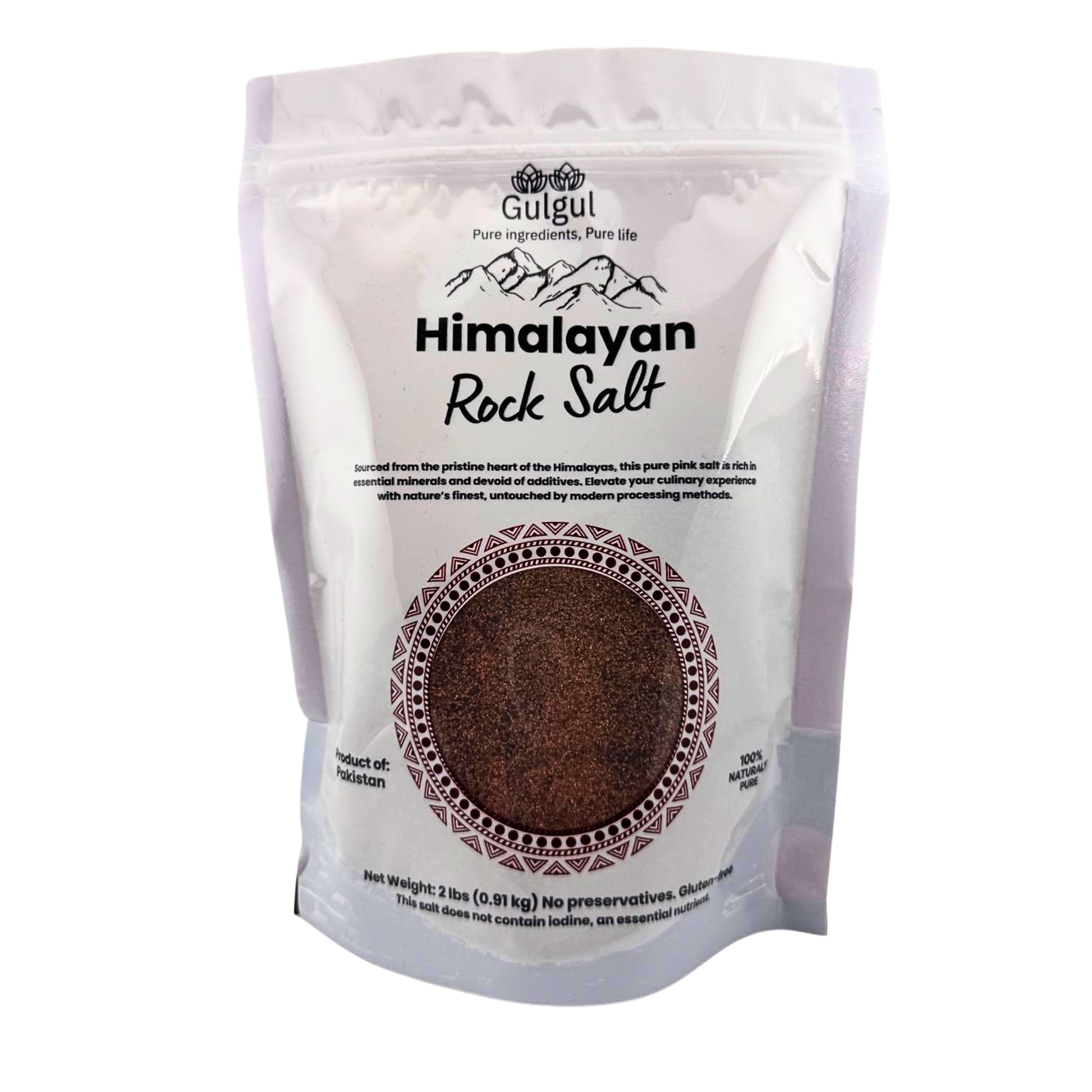 Black salt fine Himalayan kala namak in bowl showing pinkish-purple fine grain texture